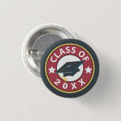 Klasse Afstuderen Ronde Button 3,2 Cm (Voorkant /achterkant)