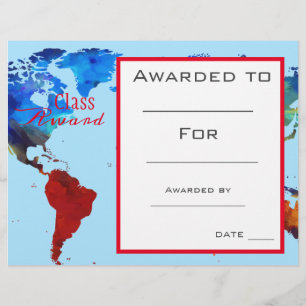 Klasse award Geografische student