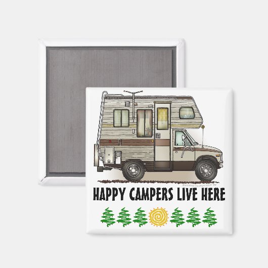 Klasse C Camper RV Magnets Magneet (Voorkant / Achterkant)