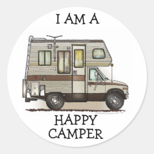 Klasse C Camper RV Magnets Ronde Sticker