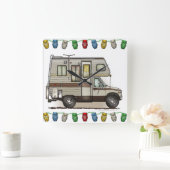 Klasse C Camper RV Magnets Vierkante Klok (Huis)