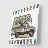 Klasse C Camper RV Magnets Vierkante Klok (Hoek)