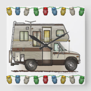 Klasse C Camper RV Magnets Vierkante Klok