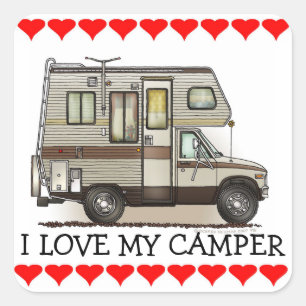 Klasse C Camper RV Magnets Vierkante Sticker
