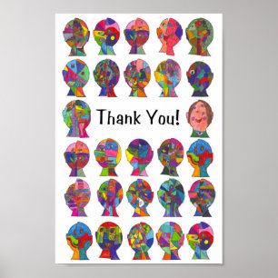 Klasse Dank u - Caldwell Poster