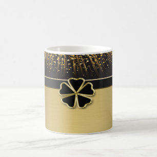Klasse Elegante Ierse Shamrock, Nepgoud Confetti Koffiemok
