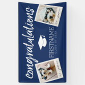 Klasse Elk jaar Afstuderen 2 Square Photo Collage Spandoek (Verticaal)