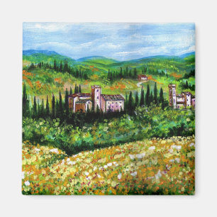 KLASSE IN CHIANTI LANDSCAPE, GEEL STROOMGEBIEDEN MAGNEET