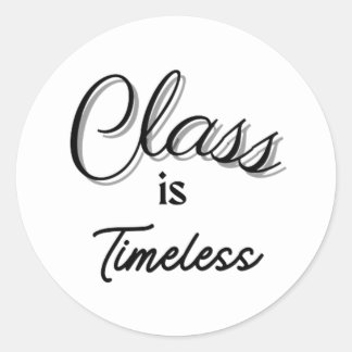 Klasse is tijdloze Sticker