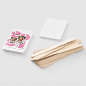 Klasse Jaar 3 Fotocollage Hot Pink Afstuderen Handwaaier (Niet-gemonteerd)