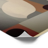 Klasse kleur en uniek Modern Minimalistisch Poster (Hoek)