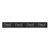 Klasse met aangepast jaar en middelbare school grosgrain lint (Voorkant)