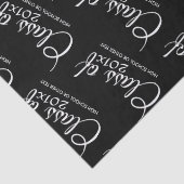 Klasse met aangepast jaar en middelbare school tissuepapier (Detail)