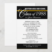 Klasse Reünie met kleuraccent Kaart (Voorkant / Achterkant)