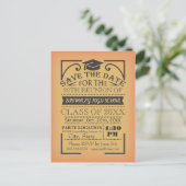 Klasse reünie ontwerp briefkaart (Staand voorkant)