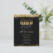 Klasse Reunion Black en Gold Glitter (Staand voorkant)