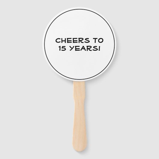 Klasse Reunion Classy Zwart Wit Custom Handwaaier (Achterkant)