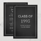 Klasse Reunion-injectieschalkboard Kaart (Voorkant / Achterkant)