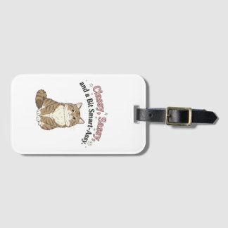 Klasse, Sassy & Brutaal Kat Design Bagagelabel