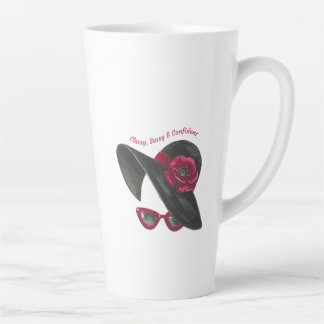 Klasse, Sassy, Zelfverzekerde Dame Silhouet Latte Mok