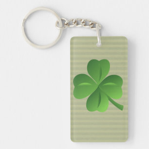 Klasse trendy Iers geluks shamrock Sleutelhanger