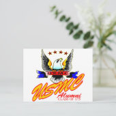 Klasse van 1775 USMC Alumni Eagle Briefkaart (Staand voorkant)