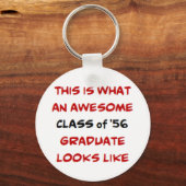 Klasse van 1956 afstuderen, geweldige sleutelhange sleutelhanger (Voorkant)