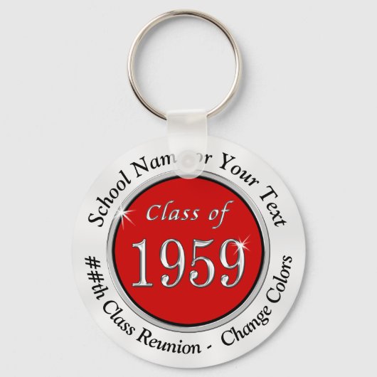 Klasse van 1959 Cheap Class Reunion Gift Ideas Sleutelhanger (Voorkant)