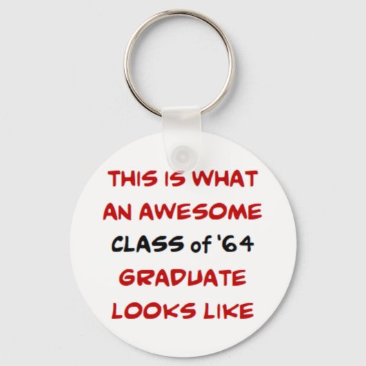 Klasse van 1964 afstuderen, geweldige sleutelhanger (Voorkant)