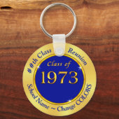 Klasse van 1973 Gifts, door u Sleutelhanger (Achterkant)