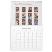 Klasse van 1985 20e klas reünie kalender (Feb 2026)