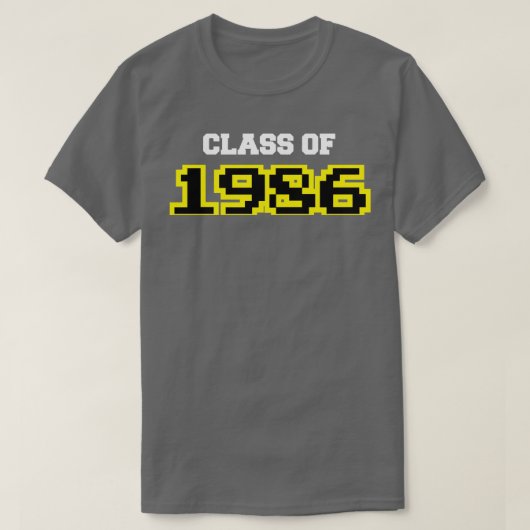 Klasse van 1986 t-shirt (Design voorkant)