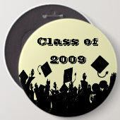 Klasse van 2009 Button U kiest BkGrd/Font/kleur (Voorkant /achterkant)