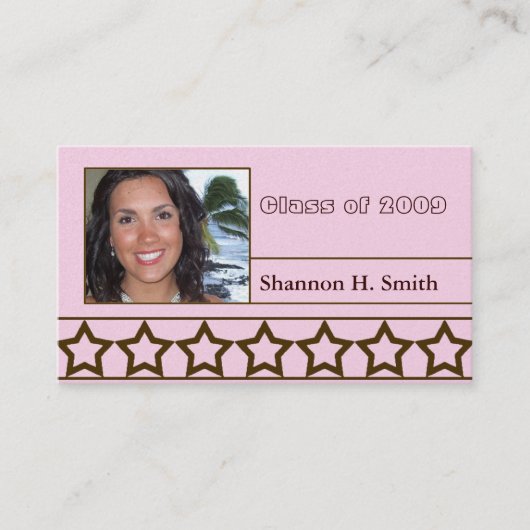 Klasse van 2009 Senior Kaarten Contactkaartje (Voorkant)