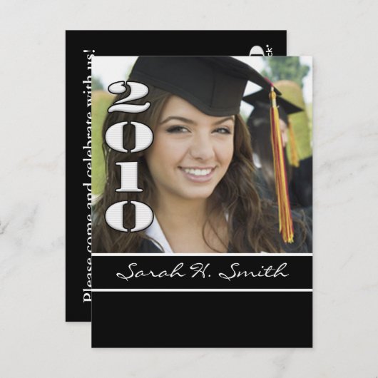 Klasse van 2010 Graduation Invitations Uitnodiging Briefkaart (Voorkant / Achterkant)