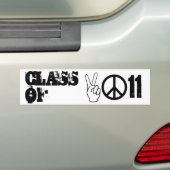 KLASSE VAN 2011 BUMPERSTICKER (Op auto)