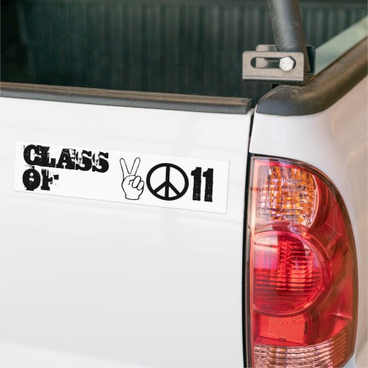 KLASSE VAN 2011 BUMPERSTICKER (Op Truck)