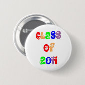 Klasse van 2011 ronde button 5,7 cm (Voorkant /achterkant)