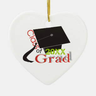 Klasse van 2012 Afstudeerder Graduation cap aangep Keramisch Ornament