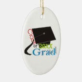 Klasse van 2012 Afstudeerder Graduation cap aangep Keramisch Ornament (Rechts)