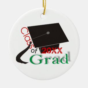 Klasse van 2012 Afstudeerder Graduation cap aangep Keramisch Ornament