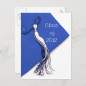 Klasse van 2012 Blue Pet Afstuderen Briefkaart (Voorkant / Achterkant)