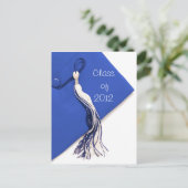 Klasse van 2012 Blue Pet Afstuderen Briefkaart (Staand voorkant)