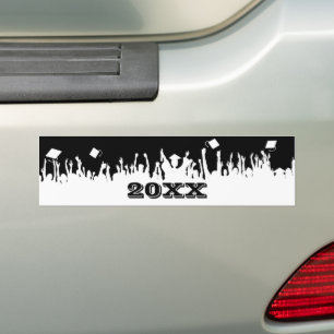 Klasse van 2012 BumperSticker Silhouette Celebrati