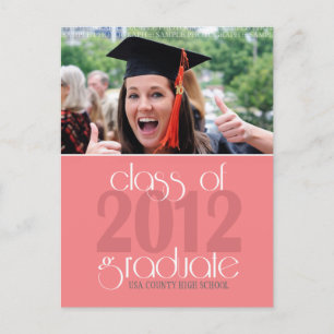 Klasse van 2012 Graduation Announcement Briefkaart