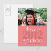 Klasse van 2012 Graduation Announcement Briefkaart (Voorkant / Achterkant)