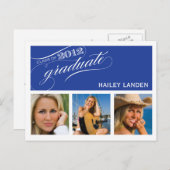 Klasse van 2012 Graduation Invitation Briefkaart (Voorkant / Achterkant)