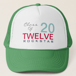 Klasse van 2012 ROCKSTAR Trucker Hat (groen) Pet