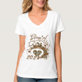 Klasse van 2012 Uitnodiging en geschenken van hoog T-shirt (Voorkant)