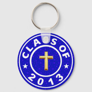 Klasse van 2013 Christelijk kruis Sleutelhanger